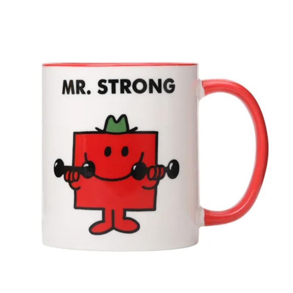 Mr Men Cherry Mr Strong Reusable Mug Candle Extra Image 1
